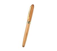 Calligraphy Art Fountain Pen Broad Stub Chisel Pointed Nib Writing Gothic Arabic Italic Fonts for Calligraphists Artists Students Bamboo Plywood Handle Piston Ink Reservoir 0.7mm (1.9mm pen tip)