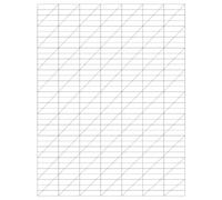 Calligraphy Practice Grid & Lined Paper, 120 Pages, 8.5" x 11"