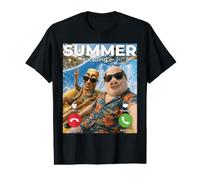 Calling Meme Tung Sahur Summer Splash John - Flotador para Piscina de Cerdo Camiseta gráfica económica