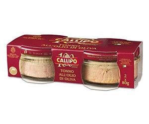 Callipo Tranci di Tonno all'Olio di Oliva, Lavorato in Italia da Tonno Yellowfin - 2 x 80 g
