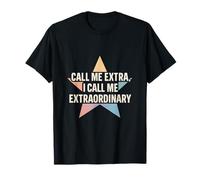 CallMeExtra iCall Me Extraordinario diseño de estrella arcoíris Camiseta