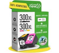 callmenew Cartuchos de tinta 300XL - Compatible con HP 300 Multipack/para HP 300XL negro y color - XL Alcance, chip inteligente, repuesto para DeskJet F4210, Envy 110 - 2 unidades