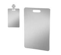 Callottiere da cucina - superficie di taglio del metallo multifunzionale, design a doppio lato | Lastra di taglio pesante per carne, verdura, ave, strumento da cucina resistente alla ruggine per c