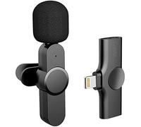 Callstel micrófono inalámbrico: Mini micrófono inalámbrico, Receptor Compatible con Lightning para iPhone y iPad, 2,4 GHz (para móvil, iPhone, RC)