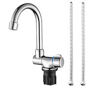 Callstick - Grifo de cocina plegable y giratorio de 360 grados - Mezclador de agua fría y caliente con una sola mano de cobre para barcos de camping-Car