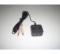 Calltel Auriculares Entrenamiento Adaptador Doble RJ9 Jack & Mute a 3.5mm