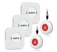 calltou inalámbrico Sistema de Llamadas de Cuidador mensáfono Smart 2 Botones de Llamada de SOStransmisores 3 receptores Enfermera Paciente de Alerta de Llamada Sistema de Ayuda para el