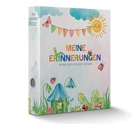 CALLUNA Carpeta de colección "Mis recuerdos" con agujero para agarrar - Carpeta de pesebre - Carpeta coleccionable guardería - Fabricación que ahorra recursos - Incluye juego extra de búsqueda del