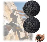 Callus Ball for Hand - Hand Grip Strengthener,Rock Climbing Grip Trainer,Anti-Sweat Grip Strengtheners,Moon Grip Ball Callus Rock for the Toughest Occasions (2PCSBlack, L)