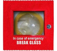 CALLVIN | Por unidad | Regalo humorístico original | Látex flexible y resistente | Fabricación e impresión francesa (Universal, In Case Of Emergency Break Glass)