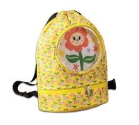 CALLYSONIC Bolsa de natación para niños, bolsa de deporte para niños, mochila de natación seca y húmeda, bolsa de baño con cordón, bolsa de deporte para niñas y niños con compartimento separado para