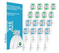 CallySonic Cepillos de repuesto compatibles con Philips Sonicare 3100, 4100, 5300, 5500, cepillo de dientes sónico, cabezales de cuidado definitivo para Diamond, serie Protective, 16 unidades, color