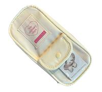 CALLYSONIC Estuche para niñas con cremallera, estuche grande para niñas, gato, estuche para lápices, estuche para niñas, material escolar, oficina, adolescentes, regalos para niñas, Blanco B, Estuche