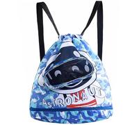 CALLYSONIC Mochila de natación infantil con cordón, 36 × 40 cm, bolsa de natación para niños, bolsa de natación impermeable para niños y niñas, con compartimento húmedo y secadora para guardar zapatos