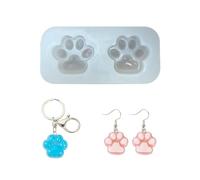 CALLYSONIC Moldes de resina epoxi, resina epoxi, moldes de silicona, resina epoxi, moldes de resina, molde de silicona, forma de gato, colgante de silicona, moldes de silicona, 2 unidades, mini, DIY,