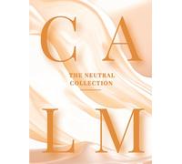 CALM: Abstract Faux Coffee Table Book - The Neutral Collection Vol. 02: Minimal Decorative Accent Hardcover with Blank Cream Pages for Modern Home & Office Styling