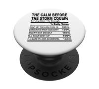 calm before the storm primo nutrición hecho primo hombres mujeres PopSockets PopGrip Adhesivo