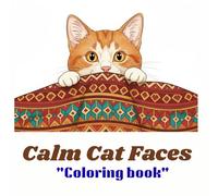 Calm Cat Faces: 50 Zen Inspired Cat Portraits for Stress Relief and Mindfulness: An Adult Coloring Book Featuring Serene Mandala Designs and Therapeutic Patterns