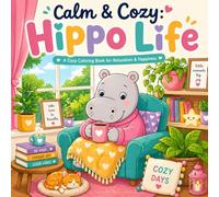 Calm & Cozy: Hippo Life: A Cute and Cozy Coloring Book for Relaxation, Happiness, and Stress Relief