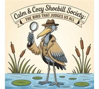Calm & Cozy Shoebill Society: The Bird That Judges Us All | Prehistoric | Bird of Prey | African Wildlife | Raptor | 8.5 x 8.5 inches | Coloring Images for Kids and Adults