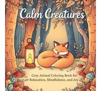 Calm Creatures: Cozy Animal Coloring Book for Relaxation, Mindfulness, and Joy
