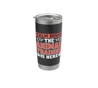 Calm Down The Animal Trainer es un entrenador de animales de Zoo Keeper Vaso térmico de acero inoxidable de doble pared
