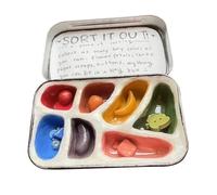 Calm Down Toys, Sensory Sorting Box, Handmade Lightweight Organizer, 1.97x2.36 Inches, Stress Relief Aid for Adults, Travel Focus Tool, Quiet Work Break Activity for Evening Reflection
