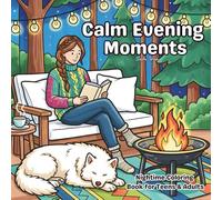 Calm Evening Moments Coloring Book for Teens & Adults: Easy Nighttime Coloring Pages for Stress Relief, Relaxation, and Better Sleep. End your day gently. One page at a time.