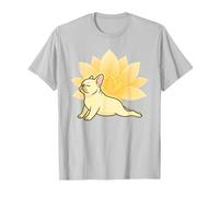 Calm Frenchie Estiramiento Yoga Lotus Mandala Bulldog Francés Camiseta