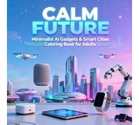 Calm Future: Minimalist AI Gadgets & Smart Cities Coloring Book for Adults (AI & Future World - Minimal Designs for Adults)