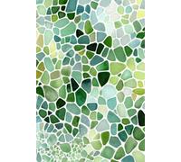 Calm Green Mosaic Journal: Soft Abstract Pattern, 6x9 Lined