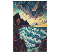 Calm Ocean Puzzles 1000 Piezas Para Jóvenes Juguetes Creativos de Madera Juego Familiar Nivel de Dificultad Puzles Desafíos 78 × 53 cm