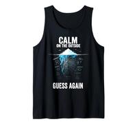 Calm on The Outside Iceberg Ansiedad Motivo Camiseta sin Mangas