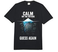 Calm on The Outside Iceberg Ansiedad Motivo Comfort Colors Adult Heavyweight T-Shirt