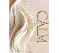 CALM: Oversized Aesthetic Coffee Table Styling Book for Display. Soft Beige Neutral with 3D Visual Design. 400 Dotted Numbered Pages