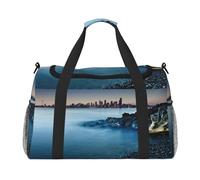 Calm Sea and Rocks - Bolso bandolera para mujer y hombre, bolsa de viaje, bolso de hombro, bolso de trabajo diario