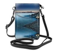 Calm Sea And Rocks - Cartera cruzada de piel para mujer, pequeña, con correa de viaje, bolso de mano para teléfono celular, bolso pequeño