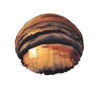 Calm Waves - Gorro de ducha de doble capa para mujer, impermeable y duradero, protege el cabello durante el baño, belleza