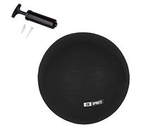 Calma Dragon Pelota de Pilates 55cm 65cm 75cm Diámetro Fitness Balón para Embarazadas Fitball, con Inflador Incluido, Bola Grande para Yoga, Gimnasia (Negro, 75)