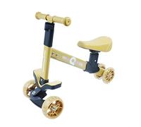 Calma Dragon Triciclo GDKWP02, Bicicleta sin Pedales para Niños, Correpasillos para Bebes, Bici para niños con Sillín Regulable, Ruedas con Luces Led (Amarillo)