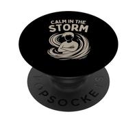 Calma en la tormenta mentalidad resiliente PopSockets PopGrip Adhesivo