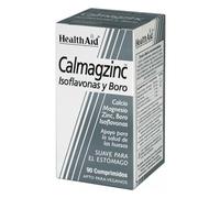 Calmagzinc Health Aid 90 comprimidos | Calcio, magnesio, zinc, boro e isoflavonas de soja | Apoyo óseo y muscular, sistema inmune y bienestar mineral diario