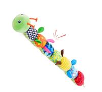 Calmante en forma de chenilla - de peluche animal 54 x 11 cm | Mordedor de peluche para educación temprana - Espejo arrugado sensorial suave | Vivero de viaje | Juguetes com