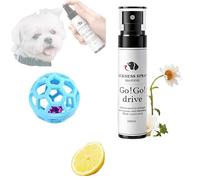 Calmante para Perros - 100 ml Niebla Relajante,Aromaterapia para Ansiedad | para Mareos por Coche, Entornos Nuevos, Separación, Ruidos, Adiestramiento en Jaula, Peluquería, Viajes, Visitas al
