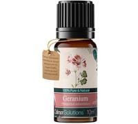 Calmer Solutions Aceite esencial de geranio - 10 ml | Hormonas equilibrantes, menopausia y estrés | Aceites naturales 100% puros de origen británico | Uso profesional o doméstico | Difusores,