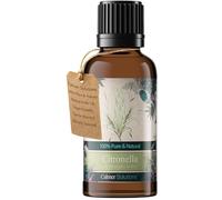 Calmer Solutions Citronela, 30 ml, para dolor de cabeza, resfriados, repelente de insectos, aceites esenciales puros 100% naturales de origen británico, uso profesional o doméstico, difusores,