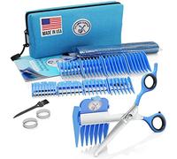 Calming Clipper® Kit de peluquería para autismo y sensibilidad sensorial, 10 piezas, para diestro - con capa de barbero