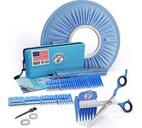 Calming Clipper® Kit de peluquería para autismo y sensibilidad sensorial, 11 piezas, para diestro - con escudo de pelo y capa de barbero