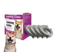 Calming Collar for Dogs, 4-Piece Long-Lasting Relaxing Collars, Adjustable Comfort Fit for Separation, Soothing Pet Supplies for Home, Travel, Stress Relief, and Behavioral Support