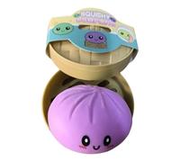 Calming Fidget Toy, Hand Press Sensory Fidget, Dumpling Toy with Slow Rising Feature, Thermoplastic Rubber Sensory Squeeze, Stress Reliever with Lightweight Design, Steamed Bun Squeeze for Relaxing
